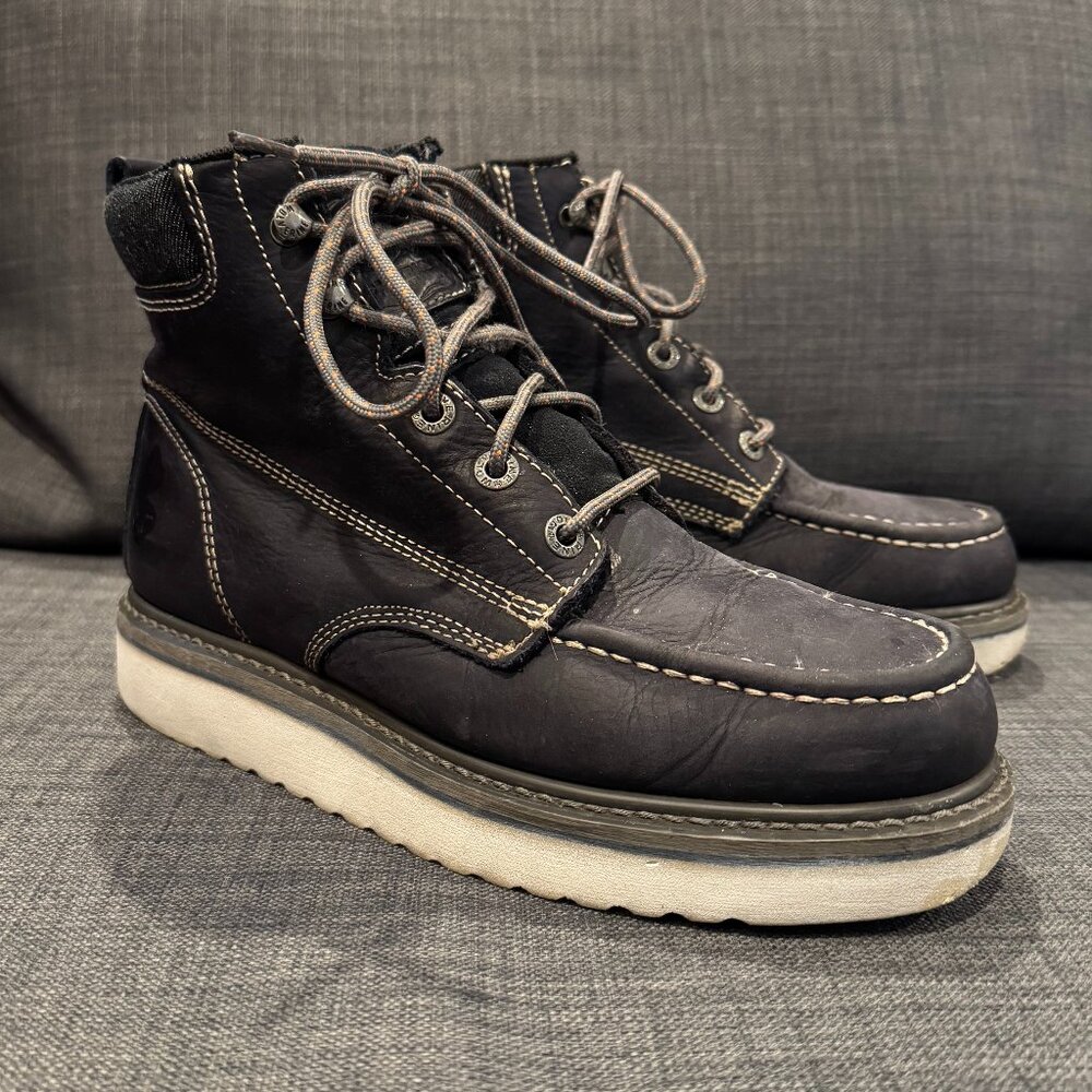 Lucky Brand x Wolverine Blue Loader Boots Moc Toe US Mens 9